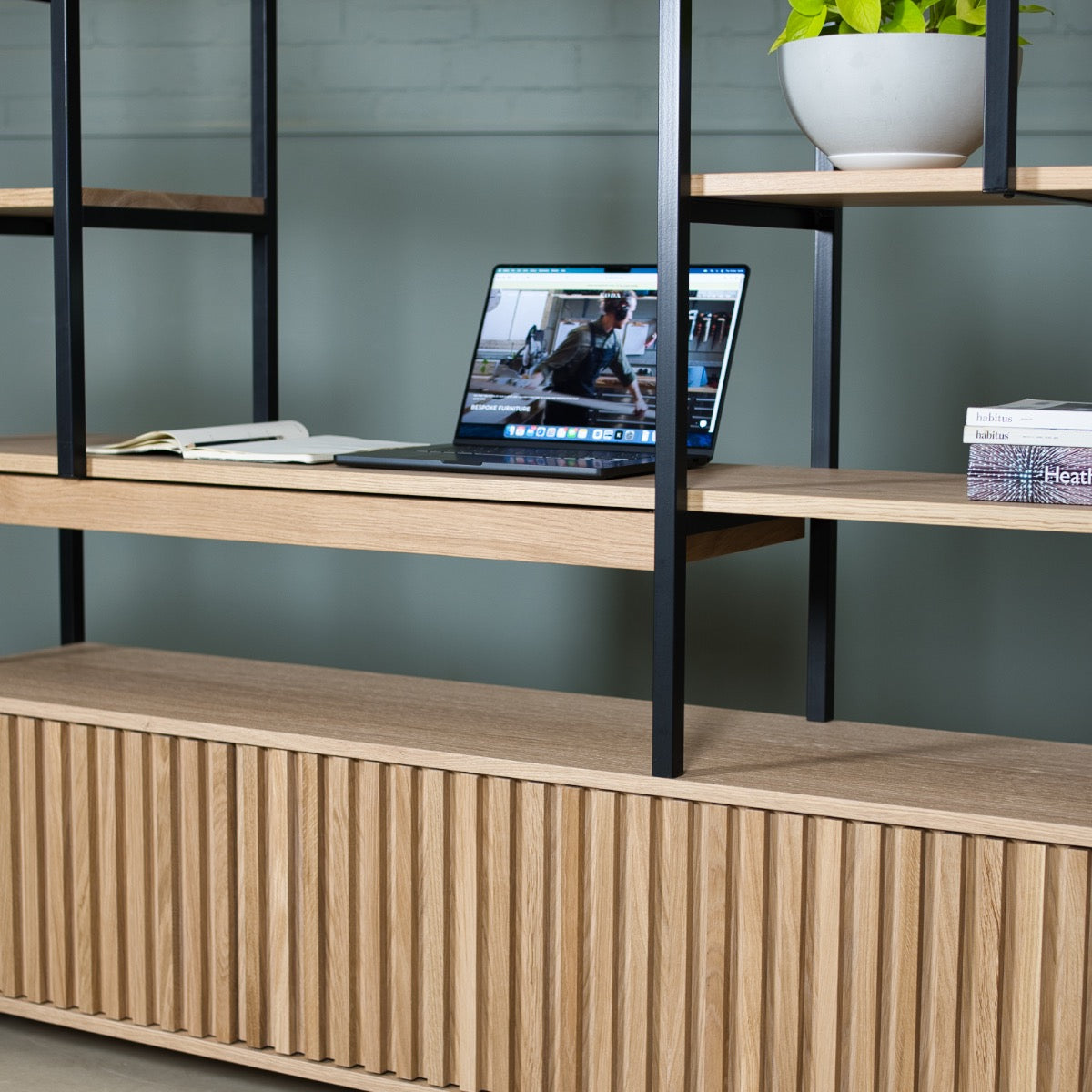 Workstation Oak Desk, Frame