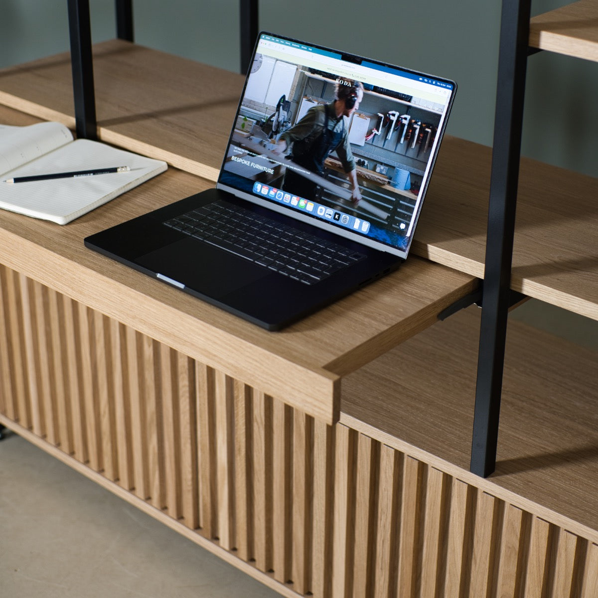 Workstation Oak Desk, Frame
