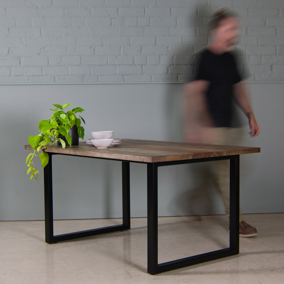 Dark Wood Dining Table, Reko