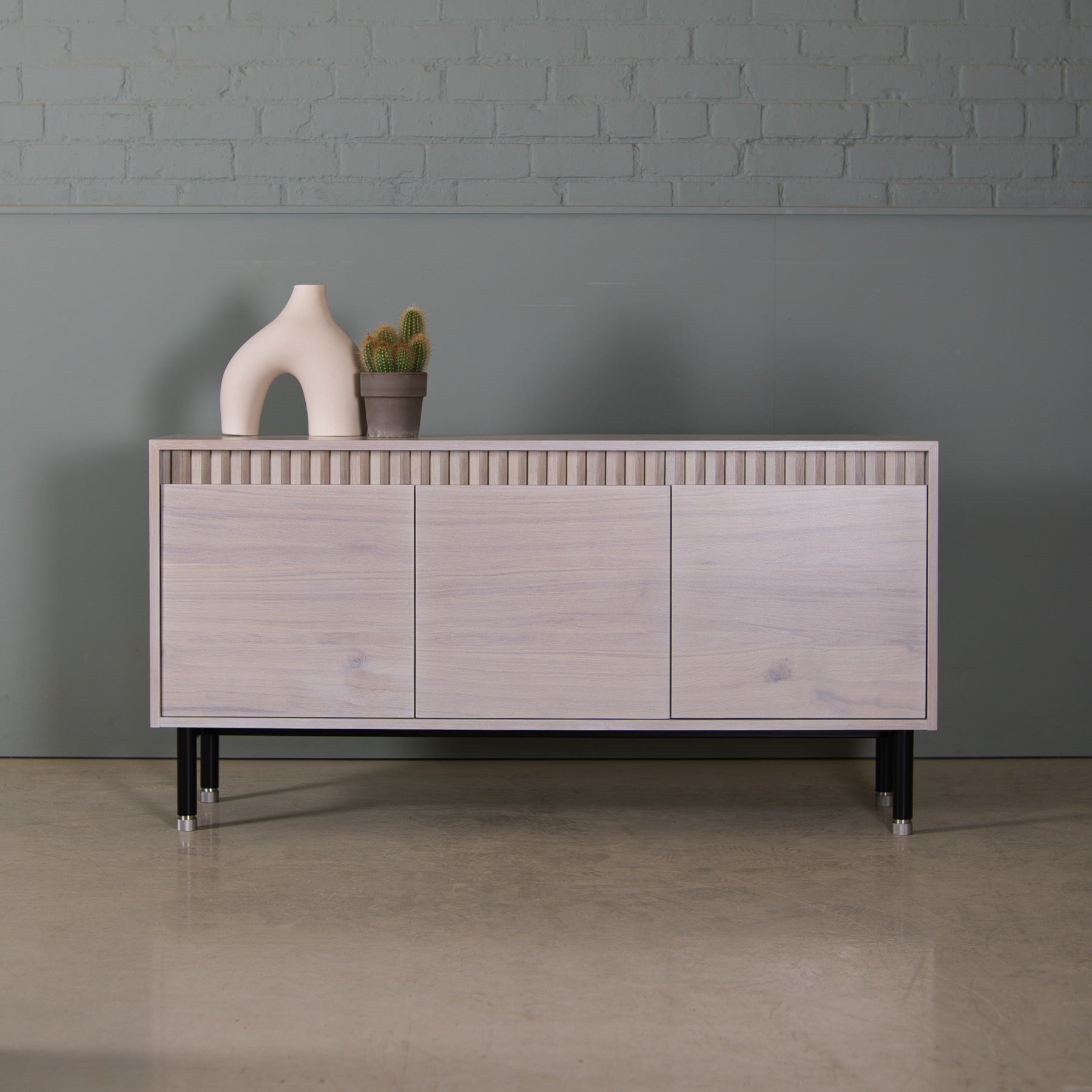 Fluted Oak Storage Unit, Leif