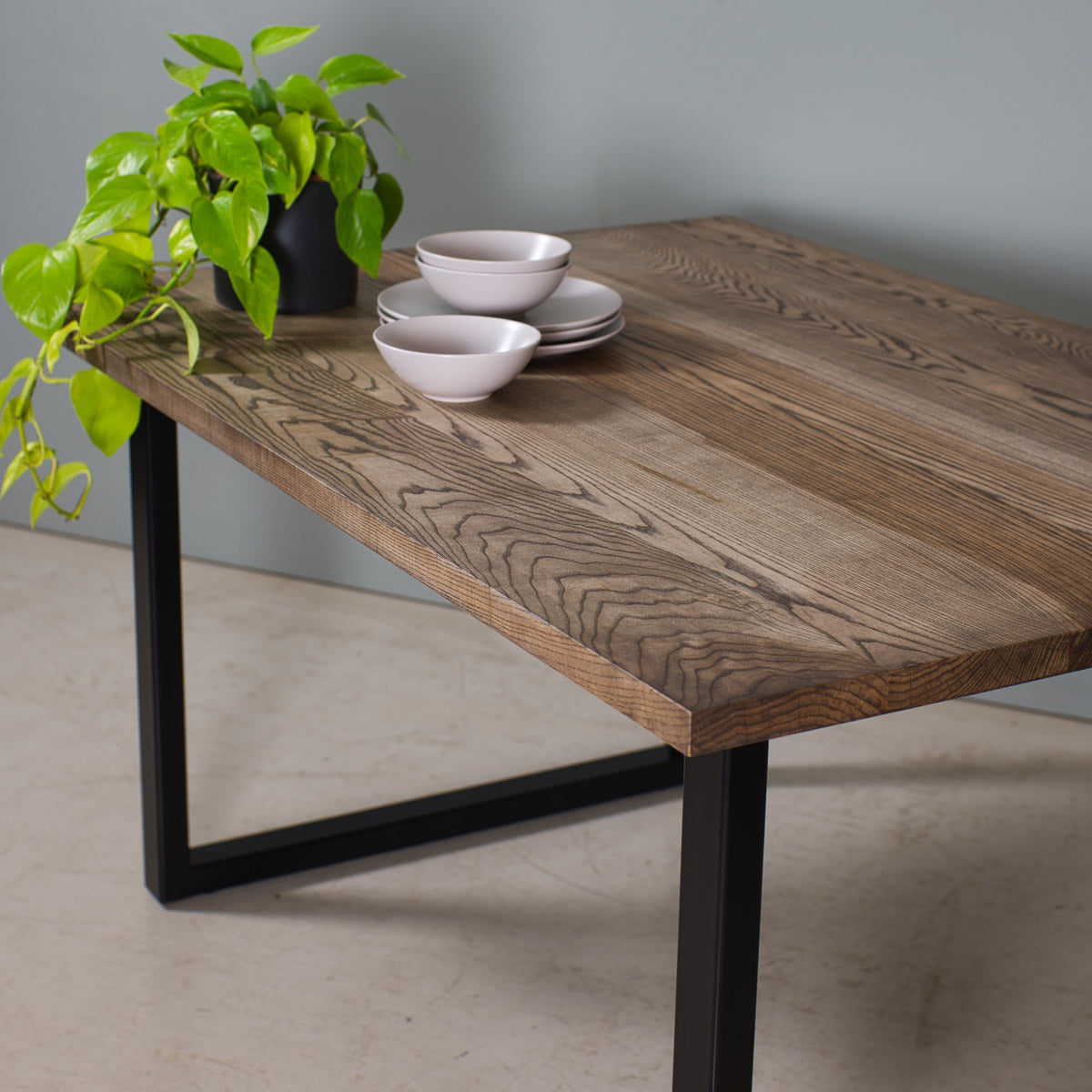 Dark Wood Dining Table, Reko