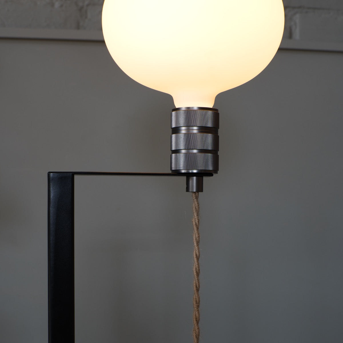 Oak Table Lamp, Opal