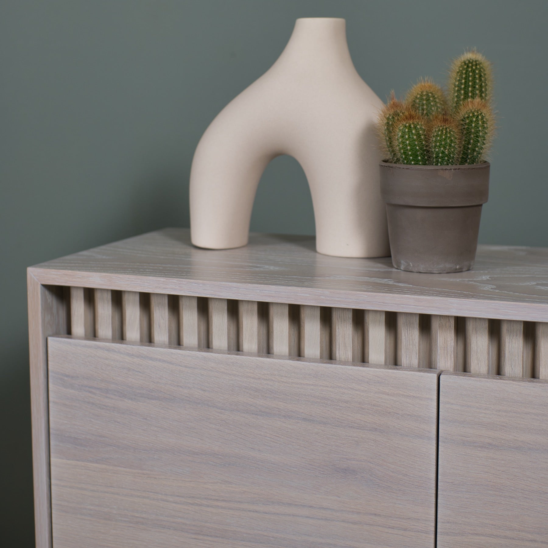 Fluted Oak Storage Unit, Leif