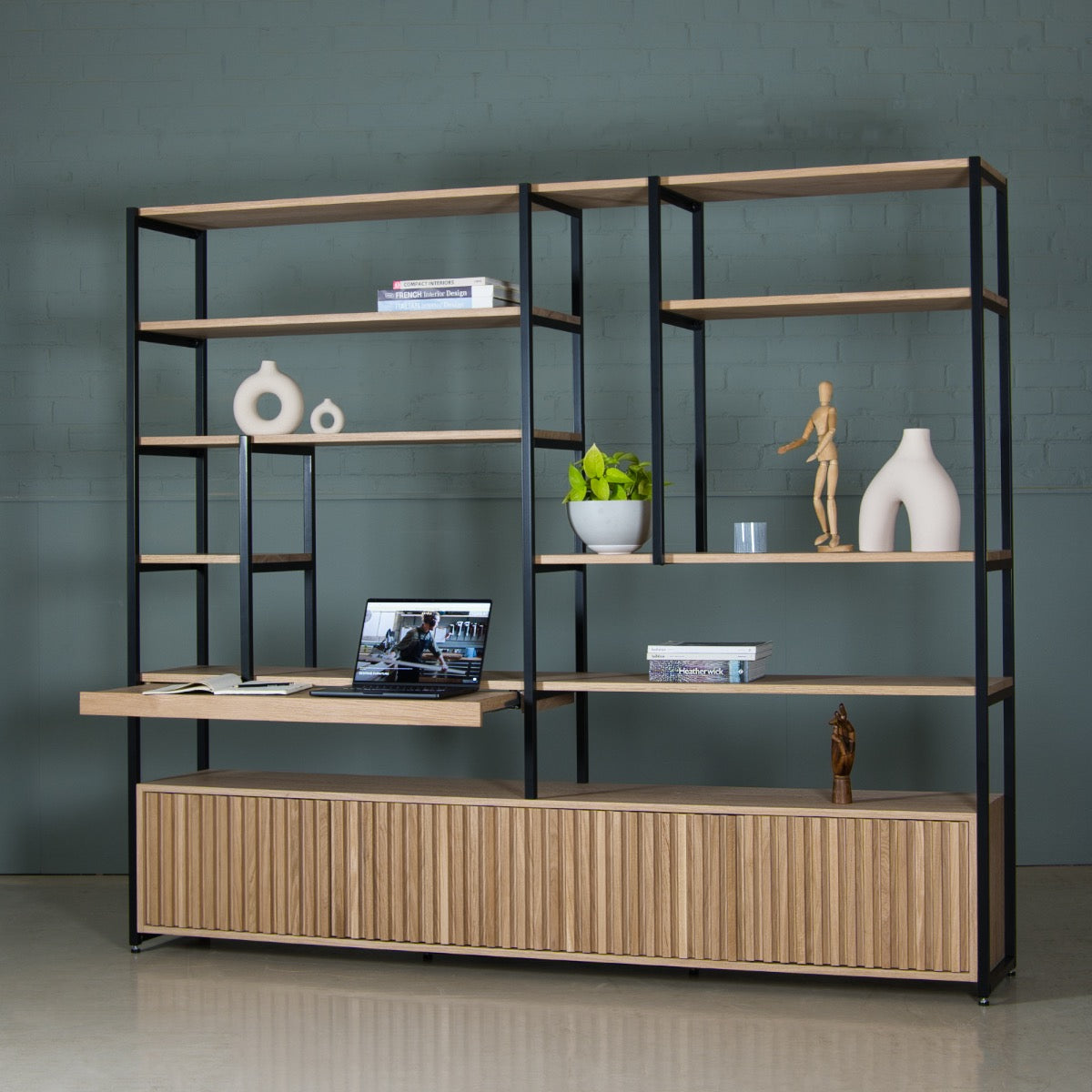 Workstation Oak Desk, Frame