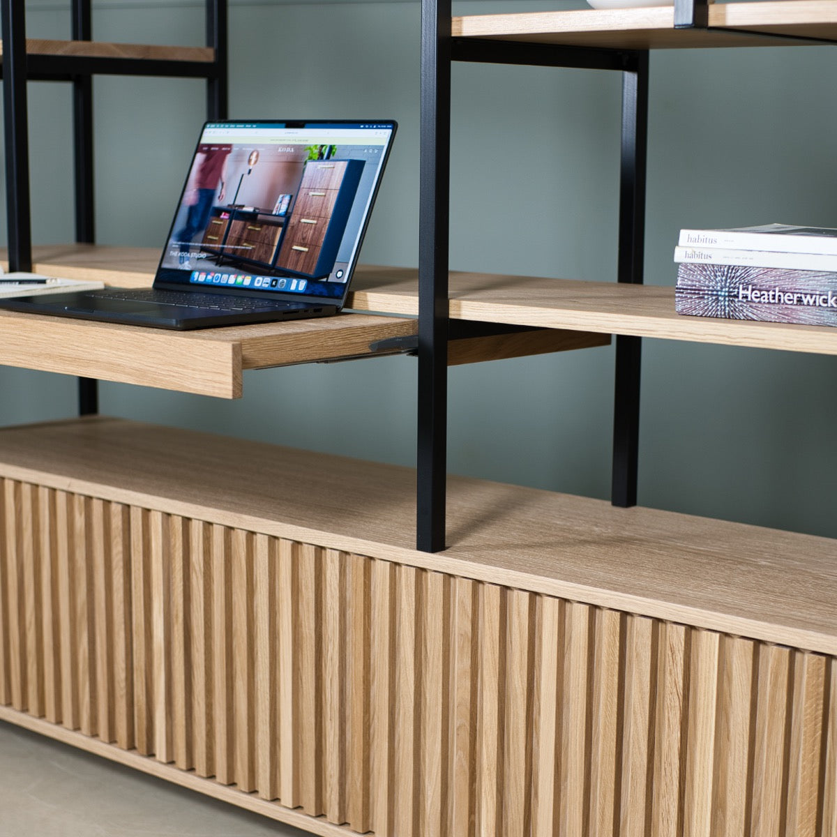 Workstation Oak Desk, Frame