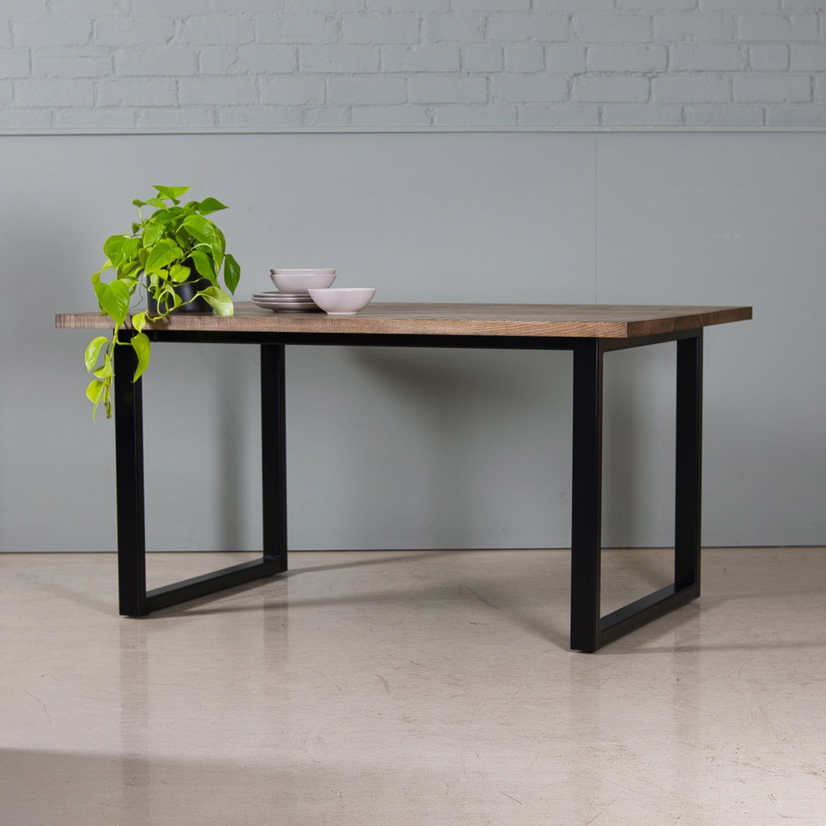 Dark Wood Dining Table, Reko