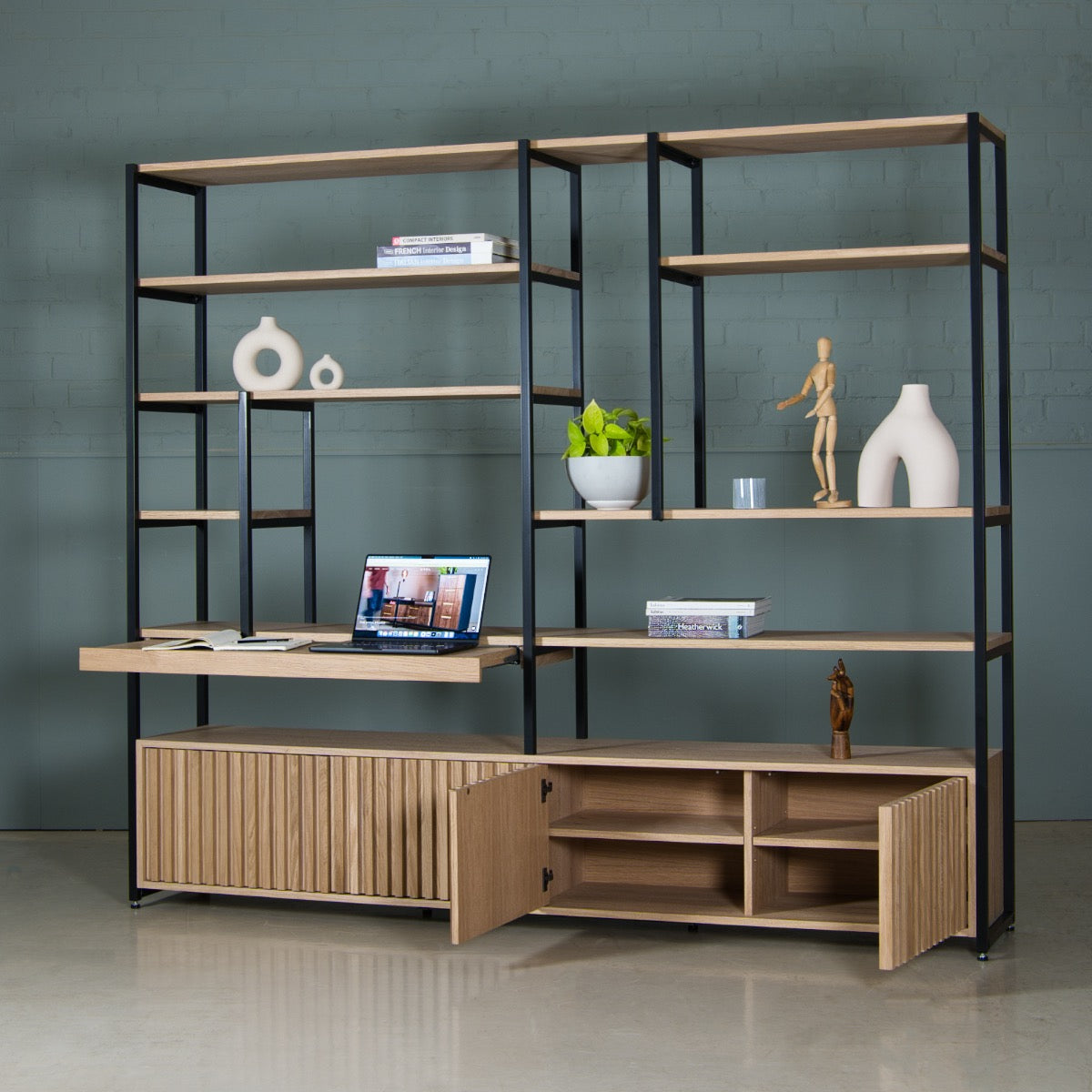 Workstation Oak Desk, Frame