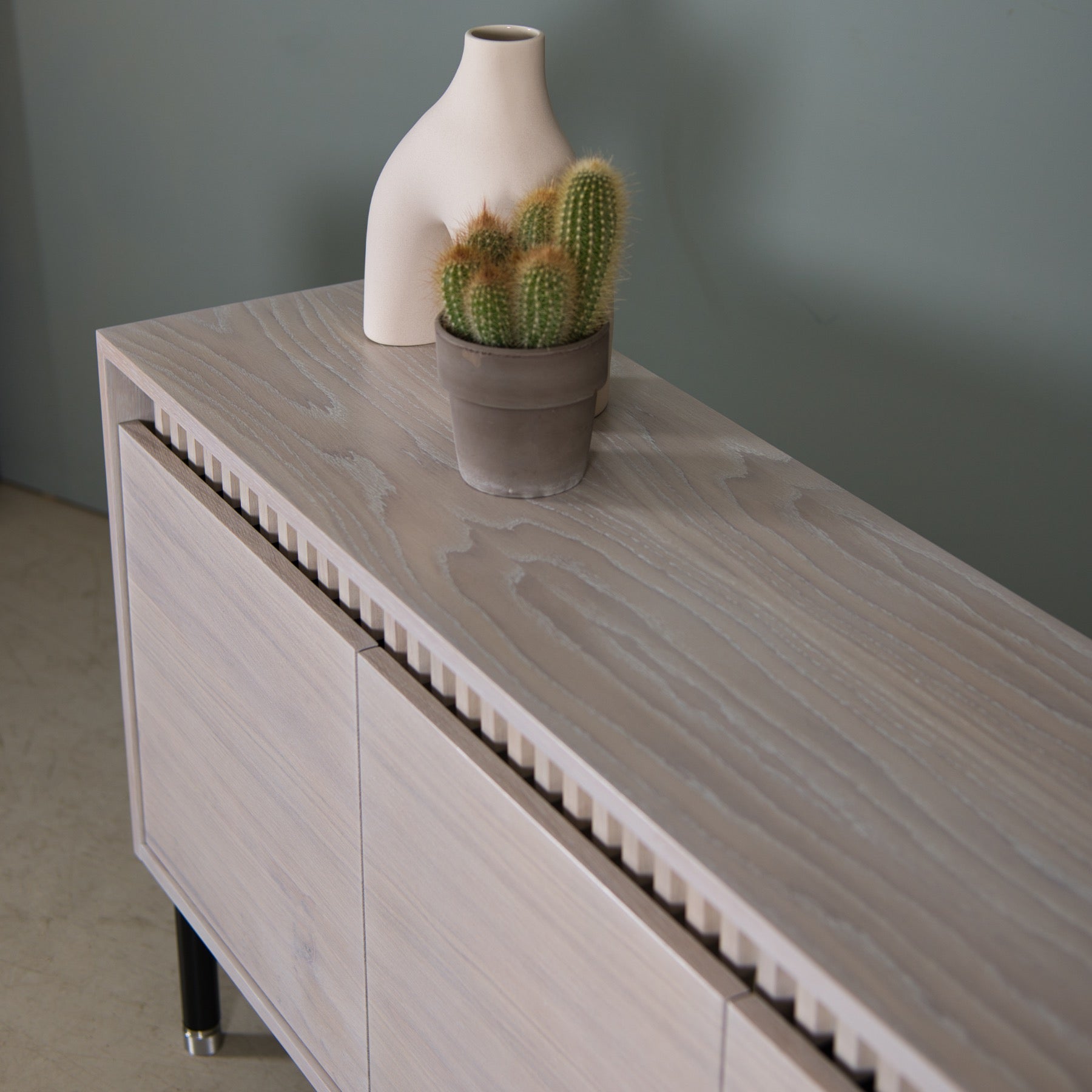 Fluted Oak Storage Unit, Leif