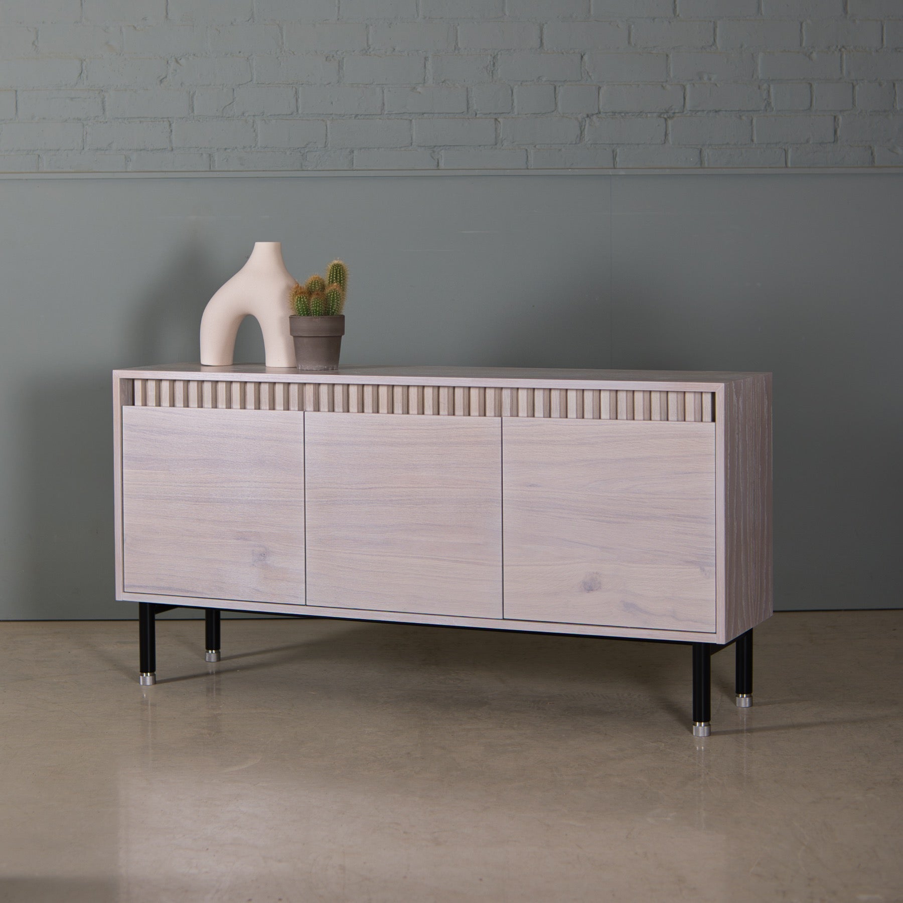 Fluted Oak Storage Unit, Leif