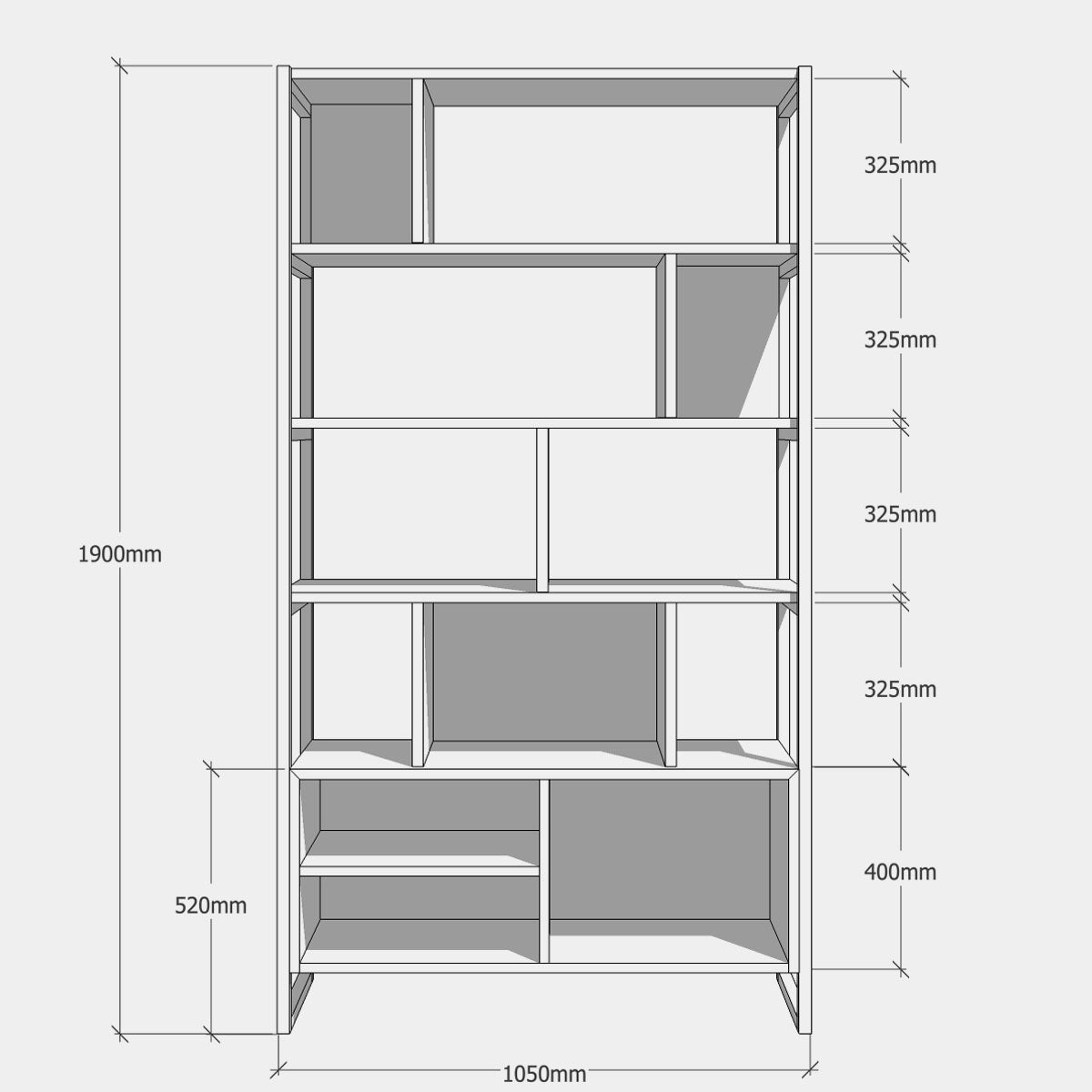 An image of the Bookcase, Aska product available from Koda Studios
