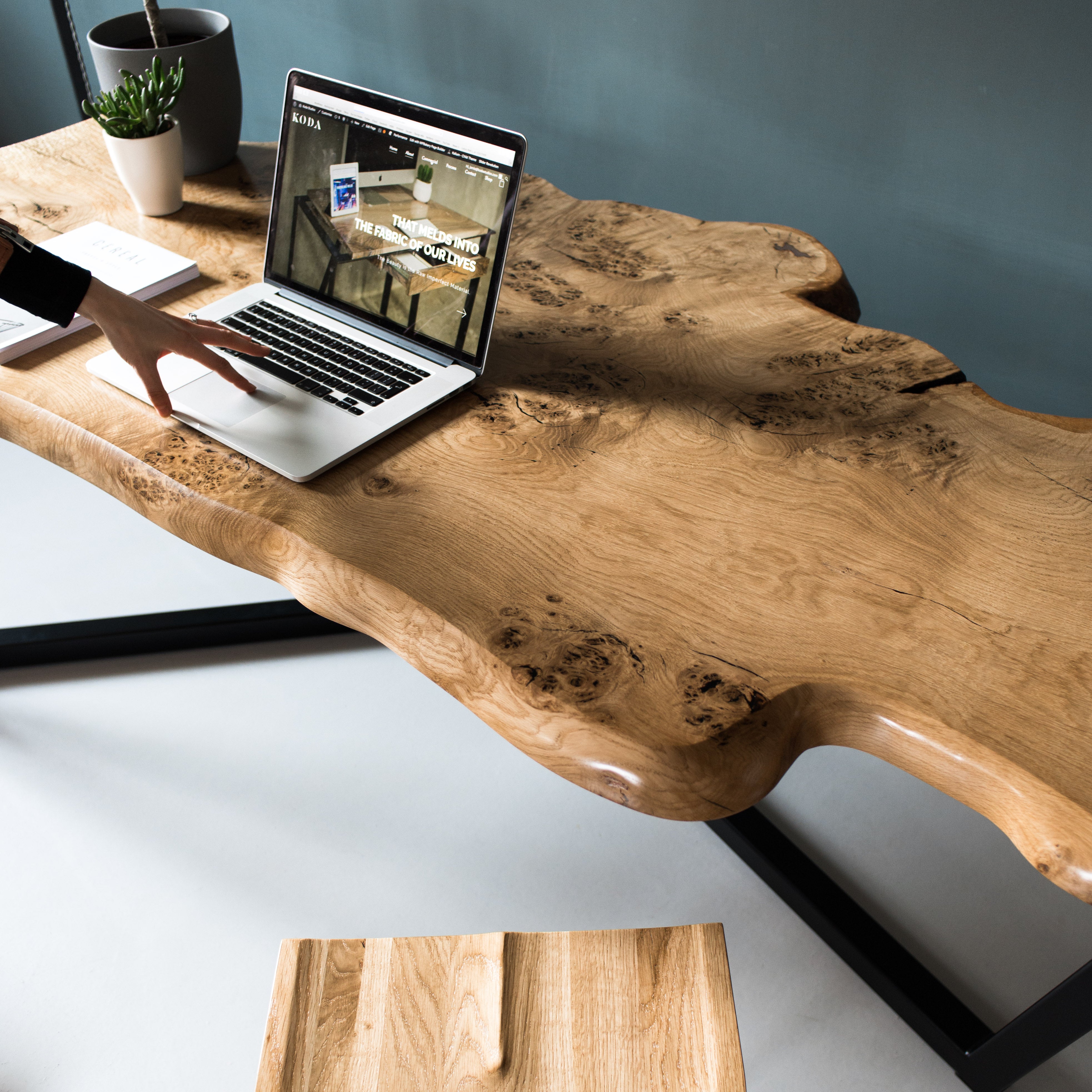 An image of the Waney Oak Table, Tai product available from Koda Studios