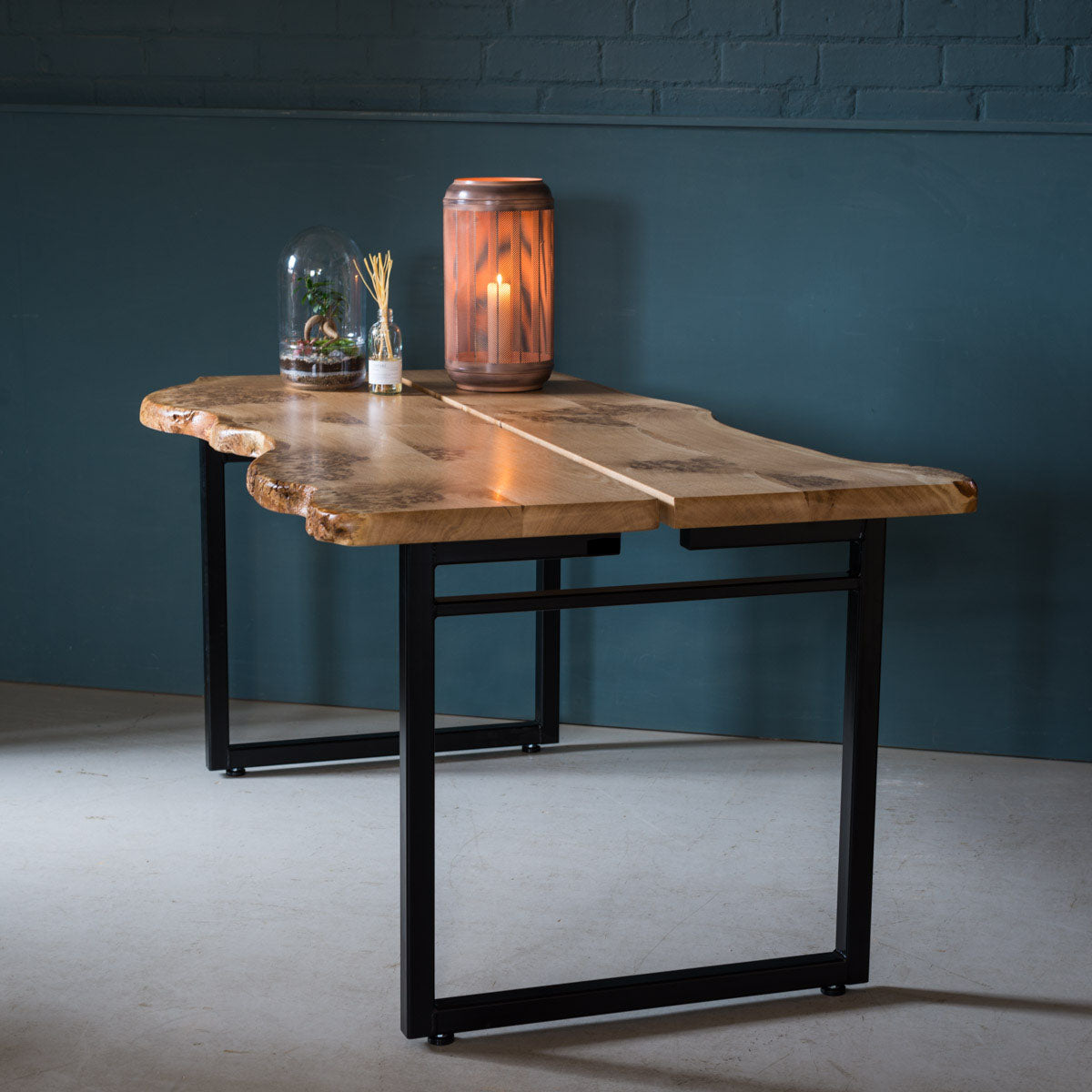 An image of the Live Edge Oak Table, Opia product available from Koda Studios