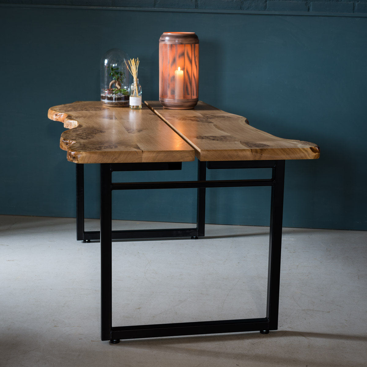 An image of the Live Edge Oak Table, Opia product available from Koda Studios
