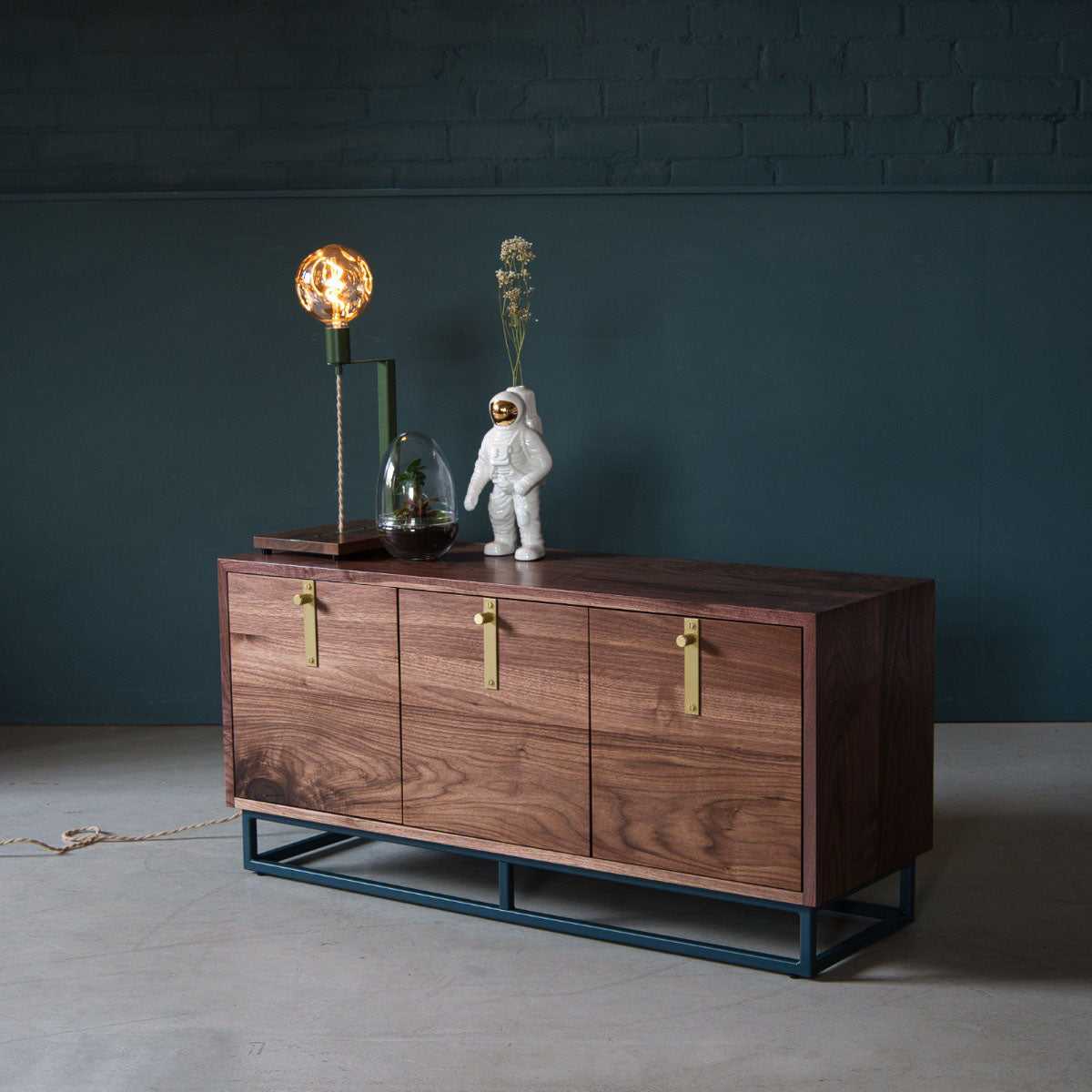An image of the Walnut Media Cabinet, Aeris product available from Koda Studios