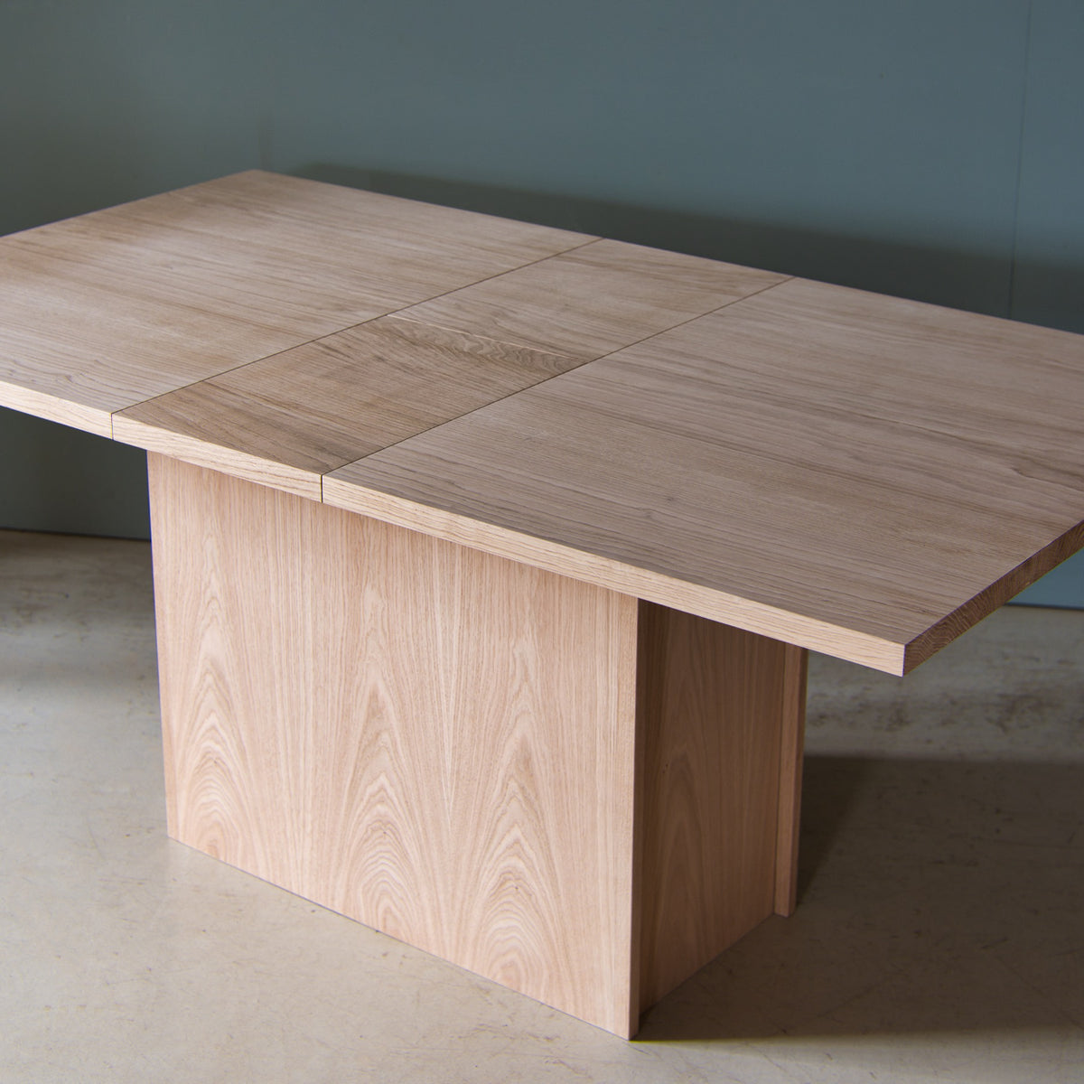 Solid oak extending dining table, Arlo – handmade by KODA Studios