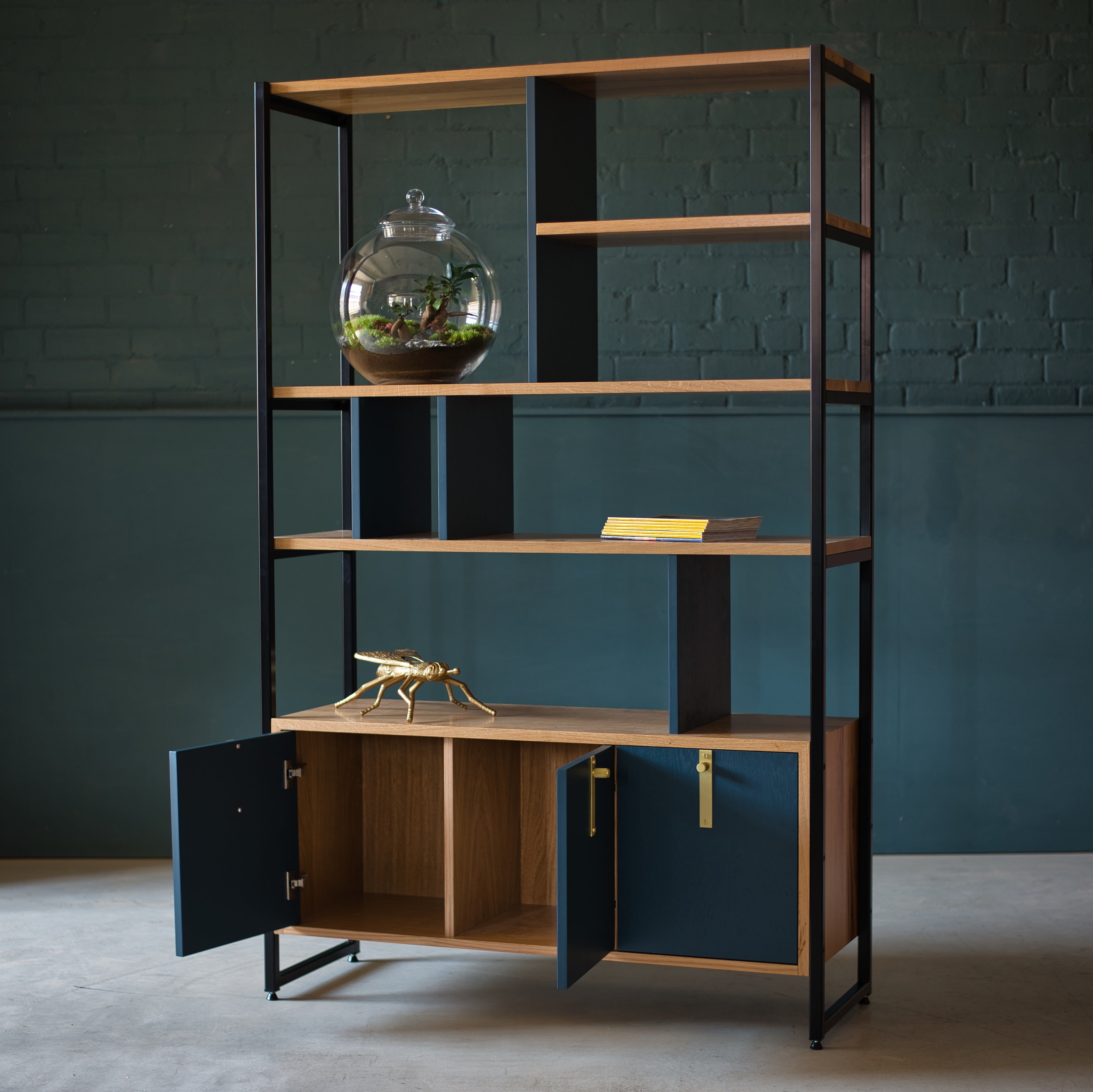 Oak Shelving Unit, Hague