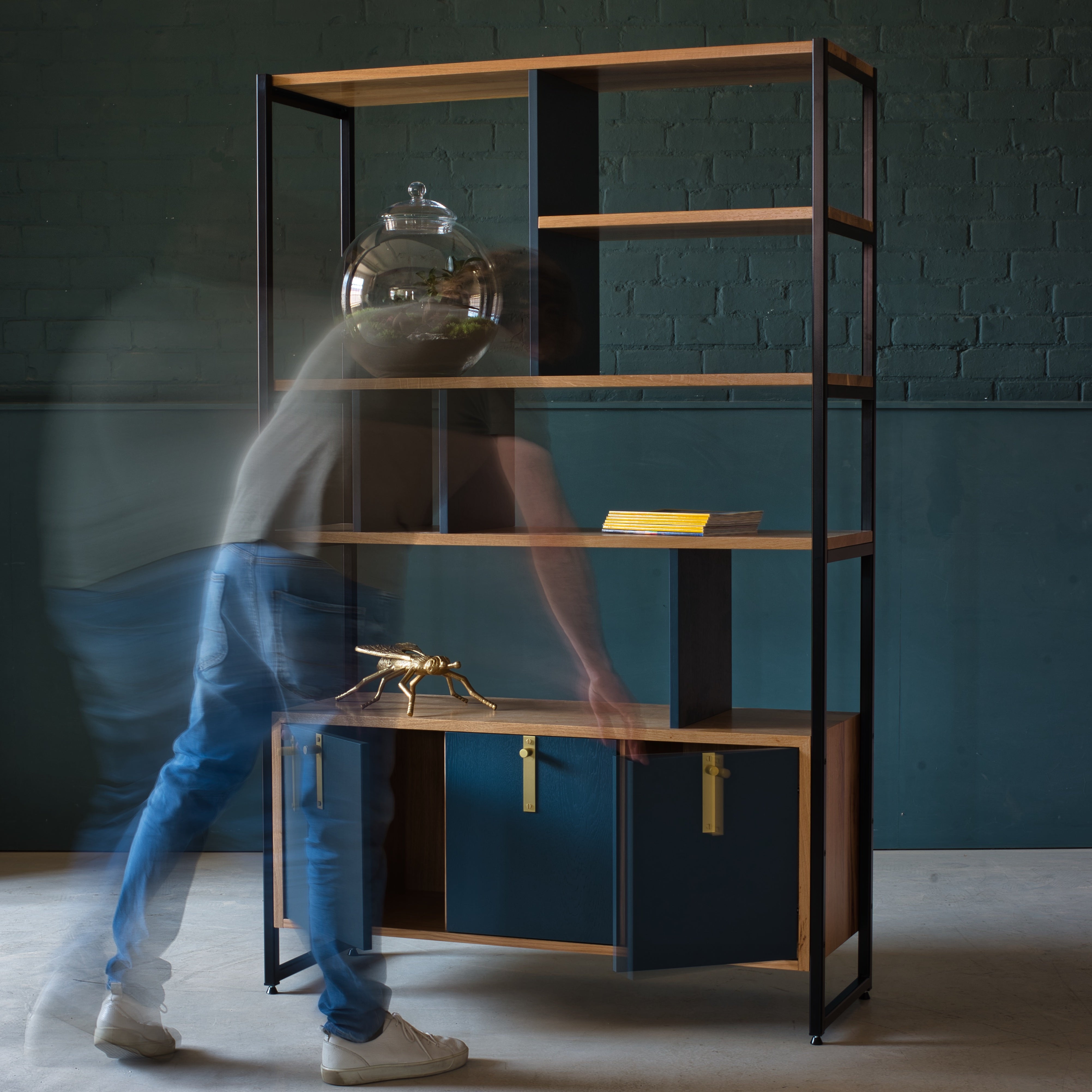 Oak Shelving Unit, Hague