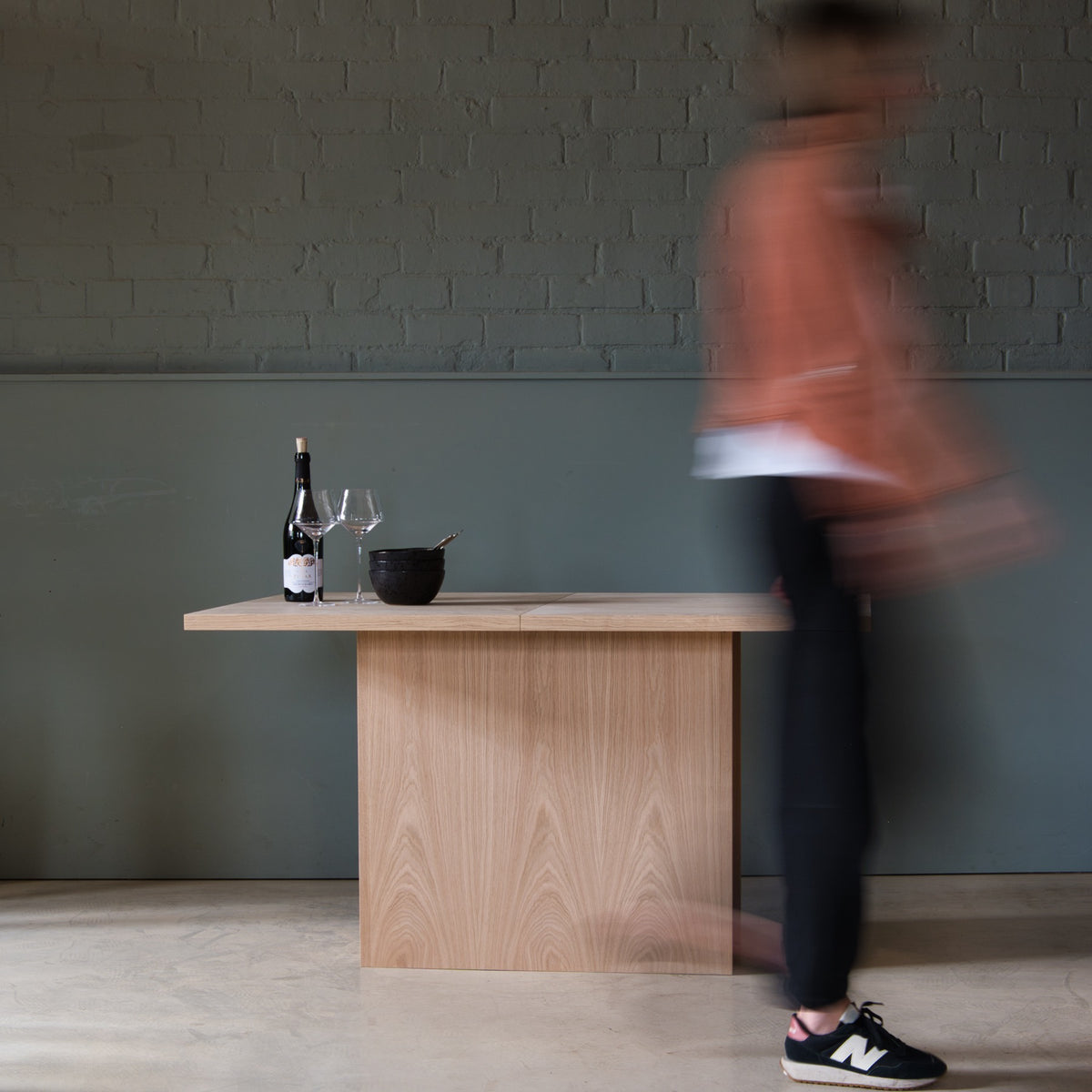 Solid oak extending dining table, Arlo – handmade by KODA Studios