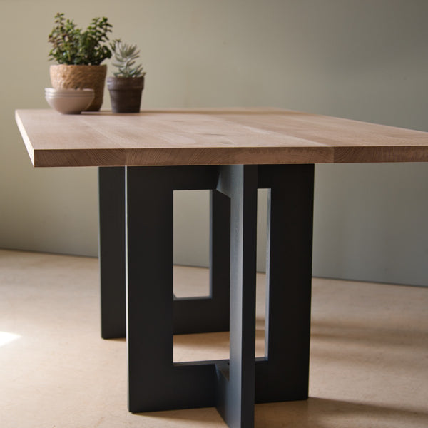 Okemah solid online wood dining table