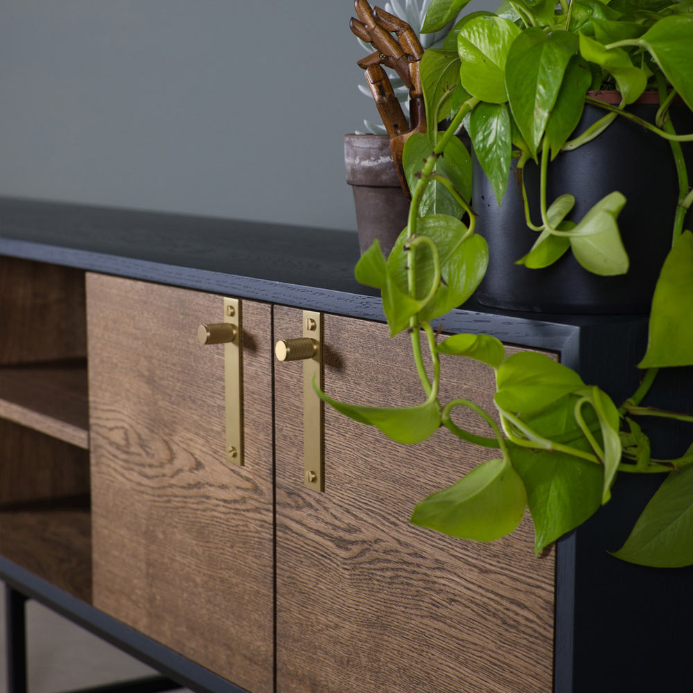 Dark Oak TV Unit – Solid Oak Sideboard | Koda Studios
