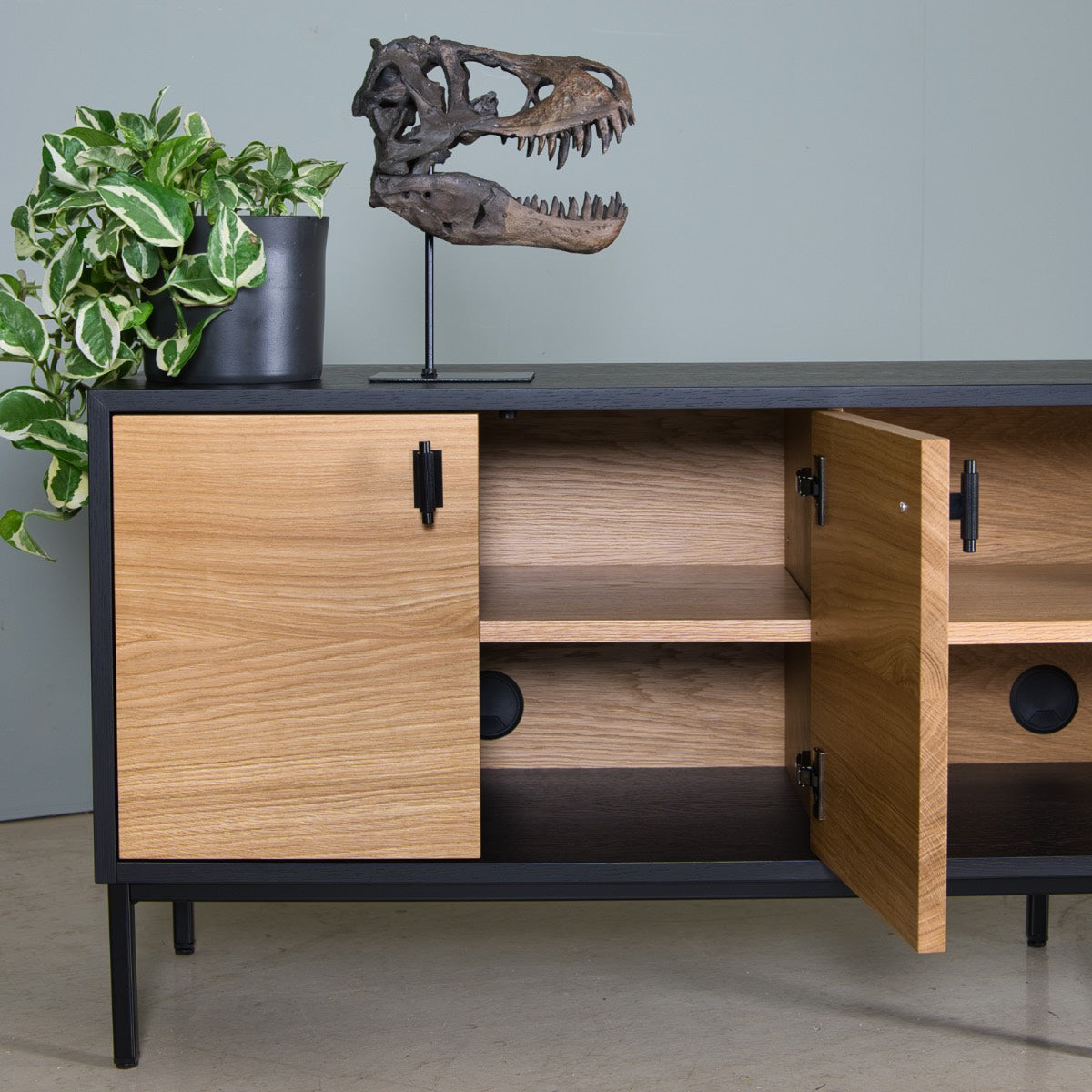 Oak TV Cabinet, Khol