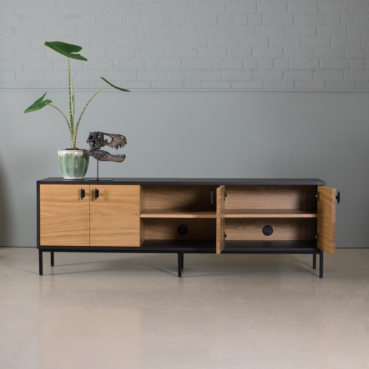 Oak TV Cabinet, Khol