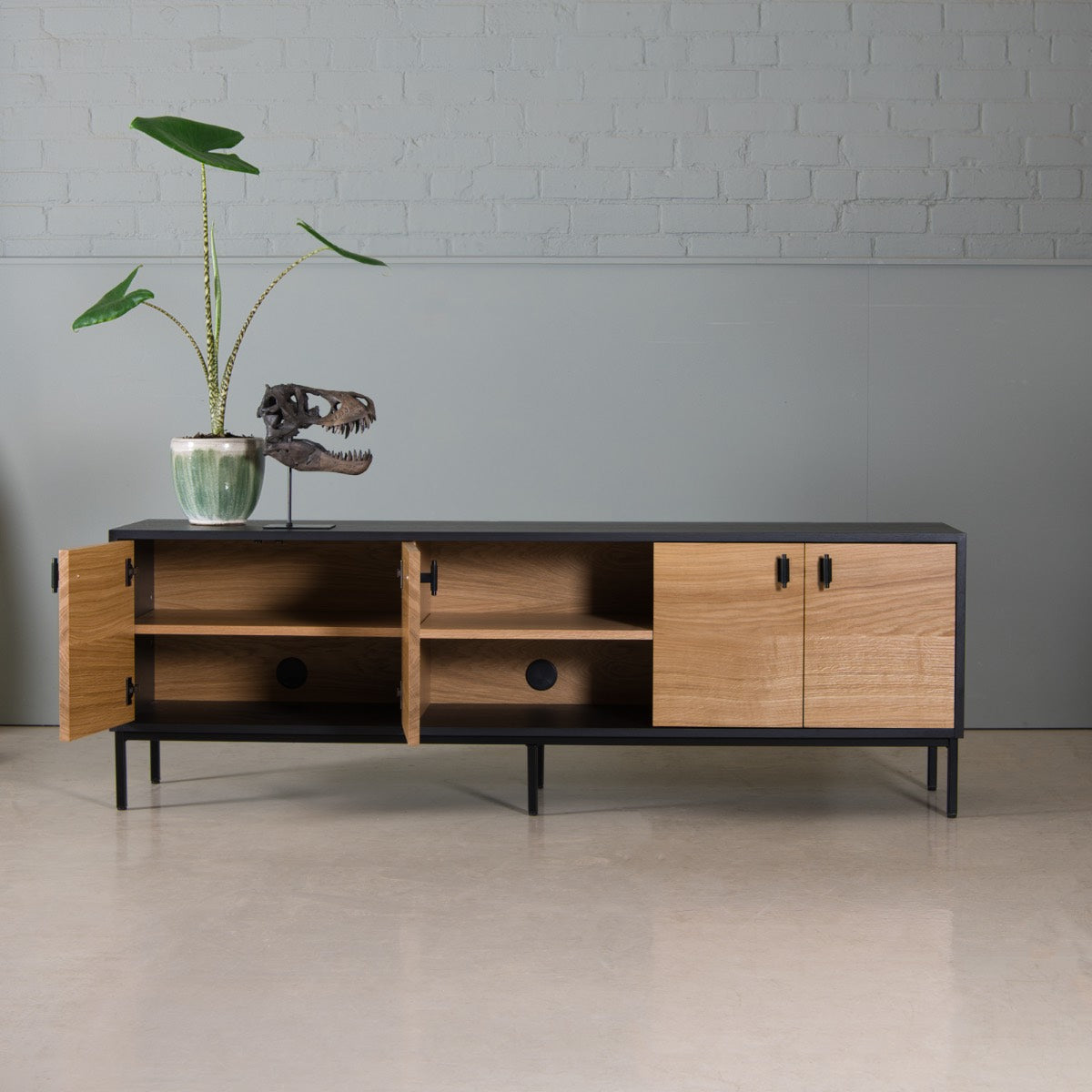 Oak TV Cabinet, Khol