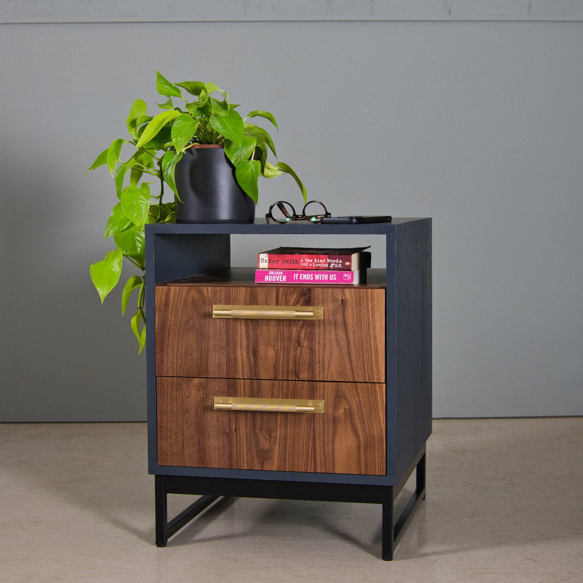 Bedside Table with Storage, Aya