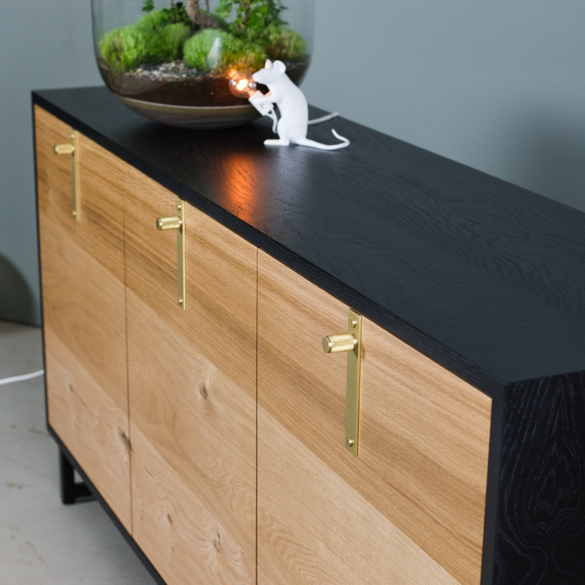 Black deals oak sideboard