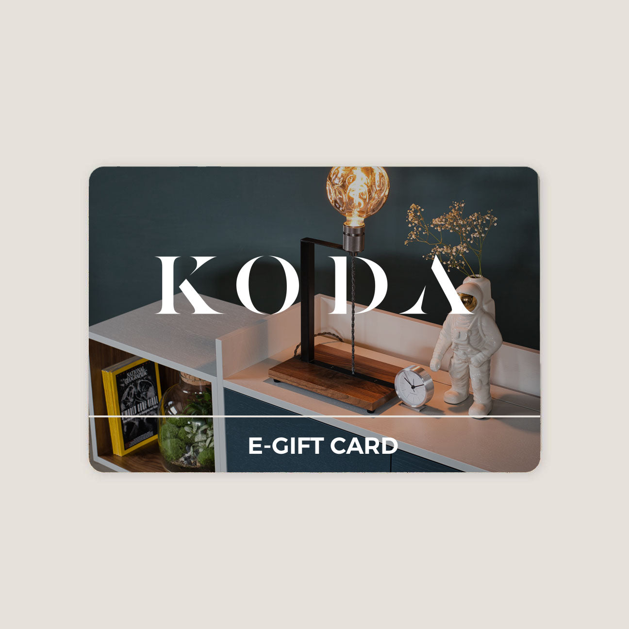 An image of the Electronic GIFT VOUCHER product available from Koda Studios