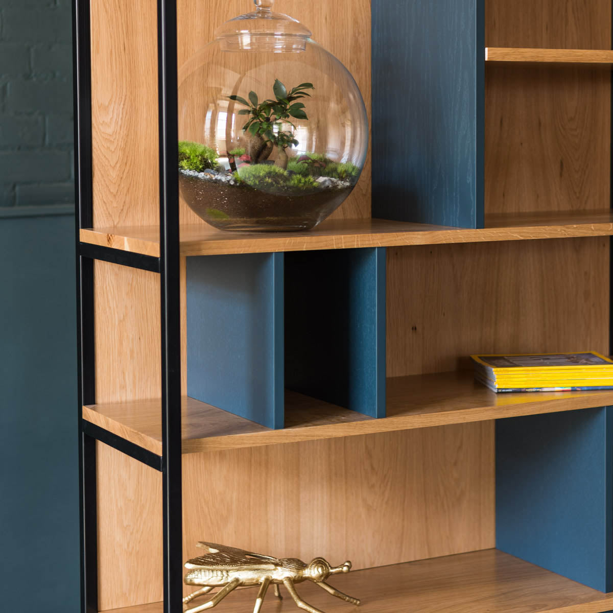 An image of the Oak Shelving Unit, Hague product available from Koda Studios