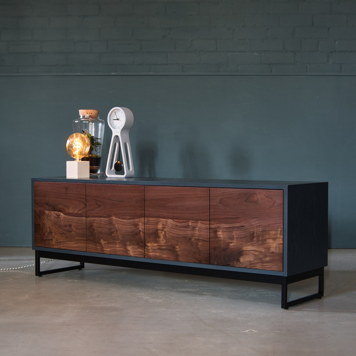 An image of the Walnut Media Unit, Ari product available from Koda Studios