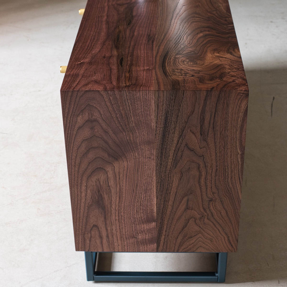 An image of the Walnut Media Cabinet, Aeris product available from Koda Studios