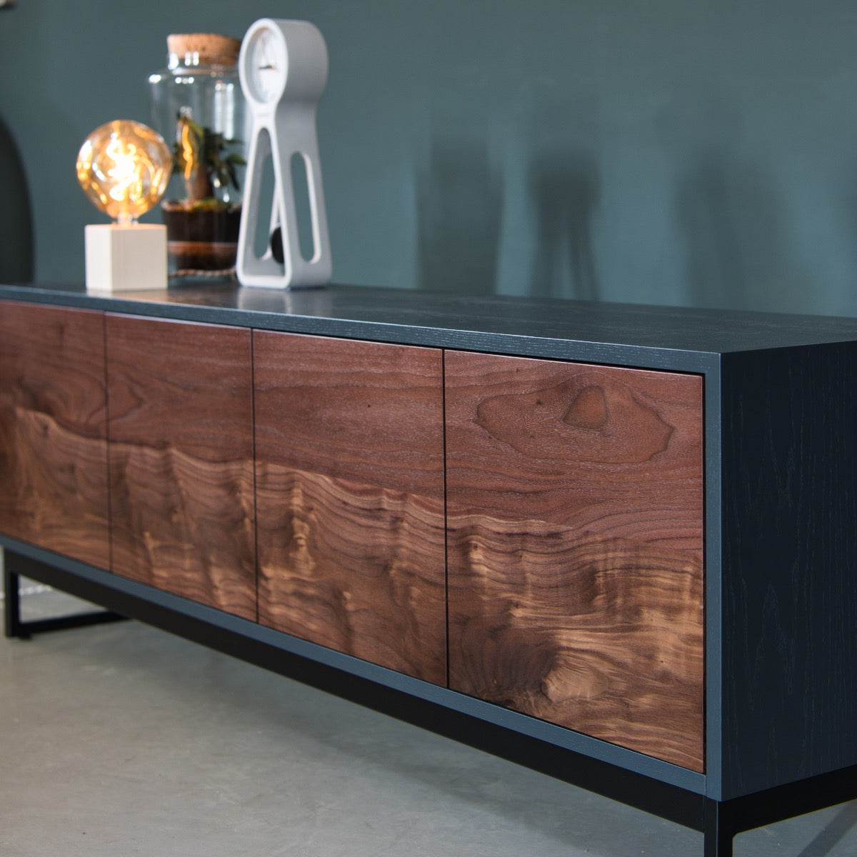 An image of the Walnut Media Unit, Ari product available from Koda Studios